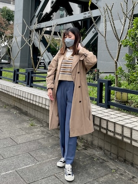 🟣Jocelyn Lin 💐さん（レディース・163cm）の冬コーディネート