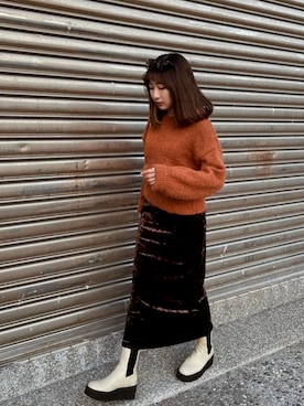 🟣Jocelyn Lin 💐さん（レディース・163cm）の冬コーディネート