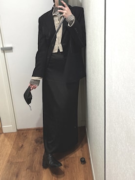 「MEIER.Q（マイヤーキュー）のアイテム（ジャケット/アウター）」を使った、parrot718さん（レディース・163cm）の冬コーディネート
