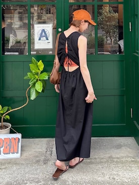 「ZARA（ザラ）のアイテム（ワンピース）」を使った、shunaさん（レディース・161cm）の夏コーディネート