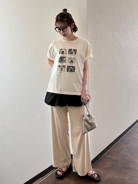 「アイテム（キャミソール、ブラック系）」を使った、shunaさん（レディース・161cm）の春コーディネート