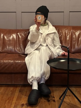 「SUBU（スブ）のアイテム」を使った、shunaさん（レディース・161cm）の冬コーディネート
