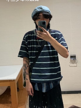 「Carhartt（カーハート）のアイテム（財布/小物）」を使った、陳冠宇さん（メンズ・174cm）の秋コーディネート