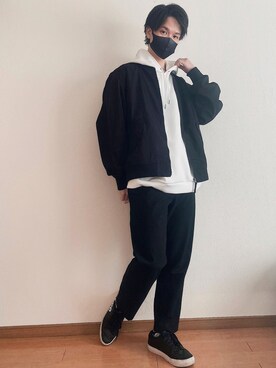 Ma 1を使った Guコーデ のメンズ人気ファッションコーディネート Wear