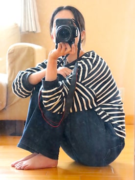 「Simplicite（サンプリシテ）のアイテム（トップス）」を使った、みちさん（レディース・159cm）の夏コーディネート
