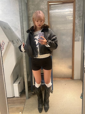 RIHOさん（骨格ナチュラル・レディース・166cm）の冬コーディネート