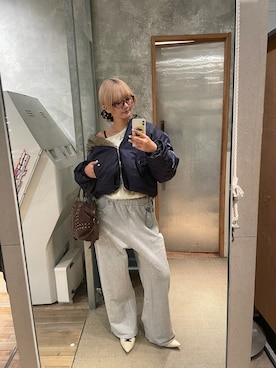 「アイテム（パンプス）」を使った、RIHOさん（レディース・166cm）の冬コーディネート