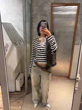 RIHOさん（レディース・166cm）の春コーディネート