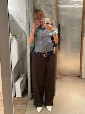 「WHO'S WHO gallery（フーズフーギャラリー）のアイテム（パンプス）」を使った、RIHOさん（レディース・166cm）の秋コーディネート