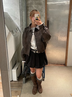 「WHO'S WHO gallery（フーズフーギャラリー）のアイテム（パンプス）」を使った、RIHOさん（レディース・166cm）の秋コーディネート