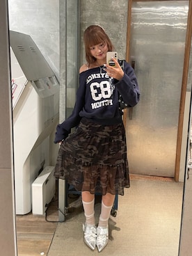 「WHO'S WHO gallery（フーズフーギャラリー）のアイテム（パンプス）」を使った、RIHOさん（レディース・166cm）の秋コーディネート