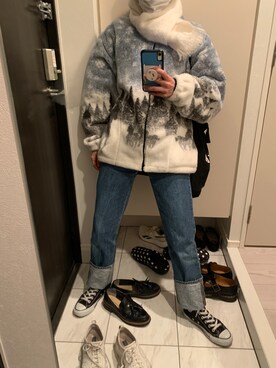 omameiさん(レディース・152cm)の冬コーディネート