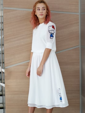 「ハローキティコラボ（ハローキティコラボ）のアイテム」を使った、ninamewshopさん（レディース・163cm）の夏コーディネート