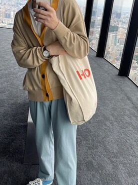 「niko and...（ニコアンド）のアイテム（その他アウター）」を使った、サンさん（メンズ・170cm）の秋コーディネート