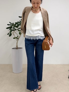 「Rie Miller（リエミラー）のアイテム」を使った、nolkokoさん（レディース・168cm）の春コーディネート