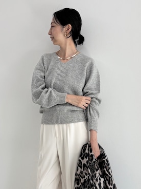 「アイテム（ストール/ショール）」を使った、nolkokoさん（レディース・168cm）の秋コーディネート