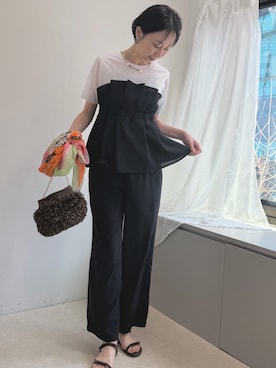 「MICO COULIER（ミコクリエ）のアイテム」を使った、nolkokoさん（レディース・168cm）の春コーディネート