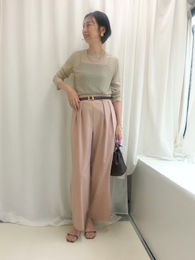 「MICO COULIER（ミコクリエ）のアイテム」を使った、nolkokoさん（レディース・168cm）の秋コーディネート