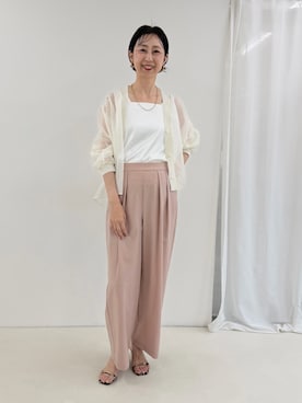 「MICO COULIER（ミコクリエ）のアイテム」を使った、nolkokoさん（レディース・168cm）の夏コーディネート
