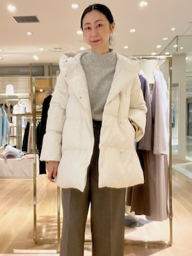 「NOLLEY’S（ノーリーズ）のアイテム（ダウンジャケット/コート）」を使った、nolkokoさん（レディース・169cm）の冬コーディネート