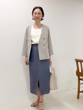 「MICO COULIER（ミコクリエ）のアイテム」を使った、nolkokoさん（レディース・168cm）の春コーディネート