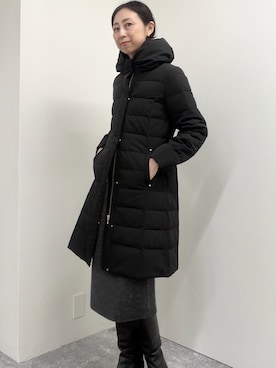 「NOLLEY’S（ノーリーズ）のアイテム（ダウンジャケット/コート）」を使った、nolkokoさん（レディース・168cm）の冬コーディネート