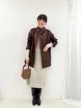 「MICO COULIER（ミコクリエ）のアイテム」を使った、nolkokoさん（レディース・168cm）の秋コーディネート