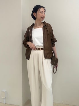 「NOLLEY’S（ノーリーズ）のアイテム」を使った、nolkokoさん（レディース・168cm）の春コーディネート