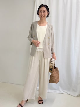 「MICO COULIER（ミコクリエ）のアイテム」を使った、nolkokoさん（レディース・168cm）の春コーディネート