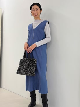 「アイテム（イヤリング）」を使った、nolkokoさん（レディース・168cm）の秋コーディネート