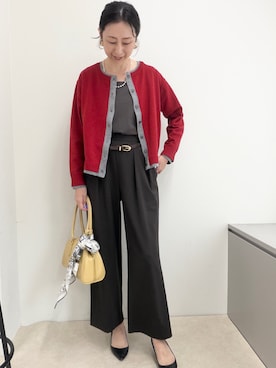 「NOLLEY’S（ノーリーズ）のアイテム（アクセサリー）」を使った、nolkokoさん（レディース・168cm）の秋コーディネート