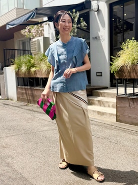 「MICO COULIER（ミコクリエ）のアイテム」を使った、nolkokoさん（レディース・168cm）の春コーディネート