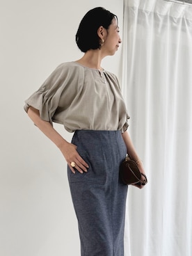 「MICO COULIER（ミコクリエ）のアイテム」を使った、nolkokoさん（レディース・168cm）の春コーディネート