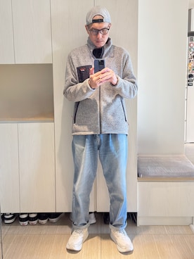 「アイテム（その他アウター）」を使った、Brian HSUさん（メンズ・182cm・40代）の冬コーディネート