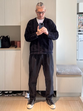 「アイテム（アンサンブル）」を使った、Brian HSUさん（メンズ・182cm）の秋コーディネート