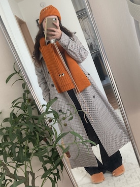 「アイテム（トレンチコート、その他）」を使った、naochigeさん（レディース・159cm）の秋コーディネート