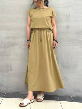 「タッセルピアス」｜a_tanさん（レディース・160cm）の夏コーディネート