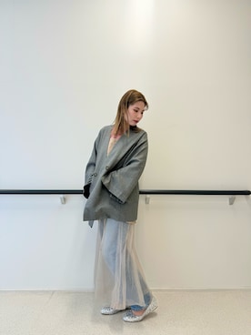 「ORiental TRaffic（オリエンタルトラフィック）のアイテム（バレエシューズ）」を使った、Hinanoさん（レディース・163cm）の春コーディネート