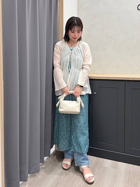「アイテム（サンダル）」を使った、Hinanoさん（レディース・164cm・20代）の夏コーディネート