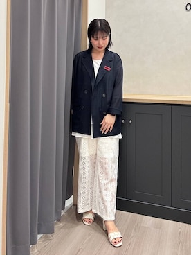 「アイテム（サンダル）」を使った、Hinanoさん（レディース・163cm・20代）の夏コーディネート