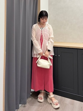 「アイテム（サンダル）」を使った、Hinanoさん（レディース・163cm・20代）の夏コーディネート