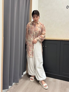 「アイテム（サンダル）」を使った、Hinanoさん（レディース・163cm・20代）の夏コーディネート