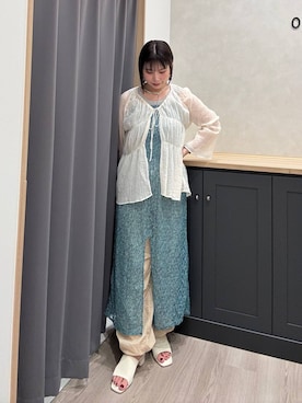 「WA ORiental TRaffic（ダブルエーオリエンタルトラフィック）のアイテム」を使った、Hinanoさん（レディース・163cm）の夏コーディネート