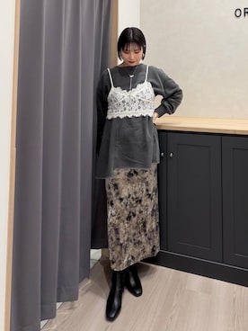 Hinanoさん（レディース・163cm）の冬コーディネート