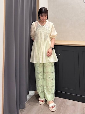 「厚底」｜Hinanoさん（レディース・163cm）の夏コーディネート