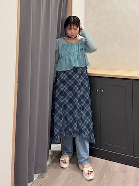 「スポサン」｜Hinanoさん（レディース・163cm）の夏コーディネート