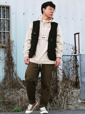 「NET（ネット）のアイテム」を使った、dada 🇹🇼さん（メンズ・173cm）の冬コーディネート
