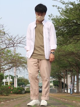 「NET（ネット）のアイテム」を使った、dada 🇹🇼さん（メンズ・173cm）の春コーディネート