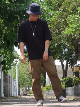 「NET（ネット）のアイテム」を使った、dada 🇹🇼さん（メンズ・173cm）の夏コーディネート