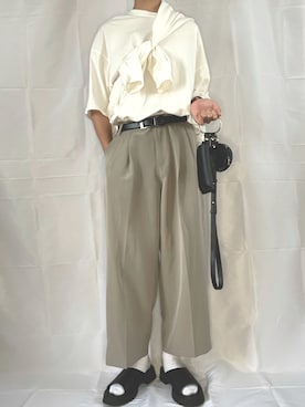 「Futier land（フューティアランド）のアイテム」を使った、YOKIKIさん（メンズ・181cm）の夏コーディネート